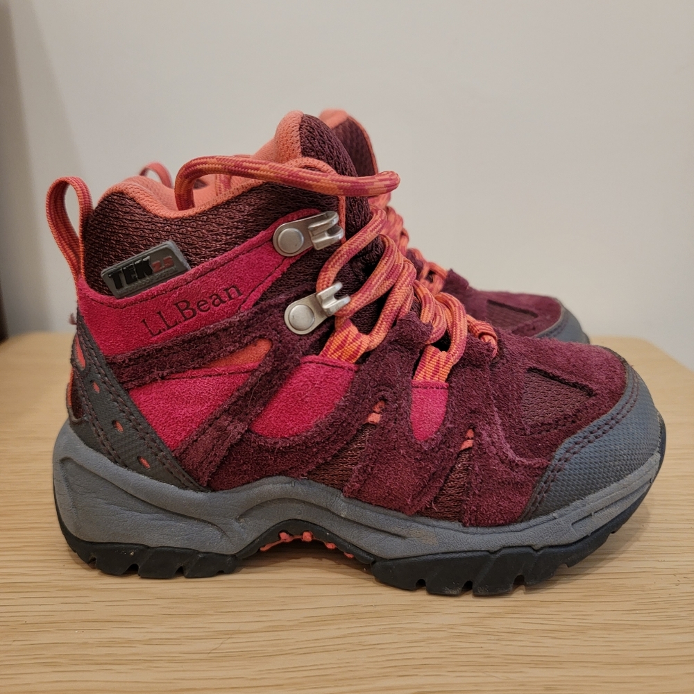 LL Bean girls waterproof hiking boots